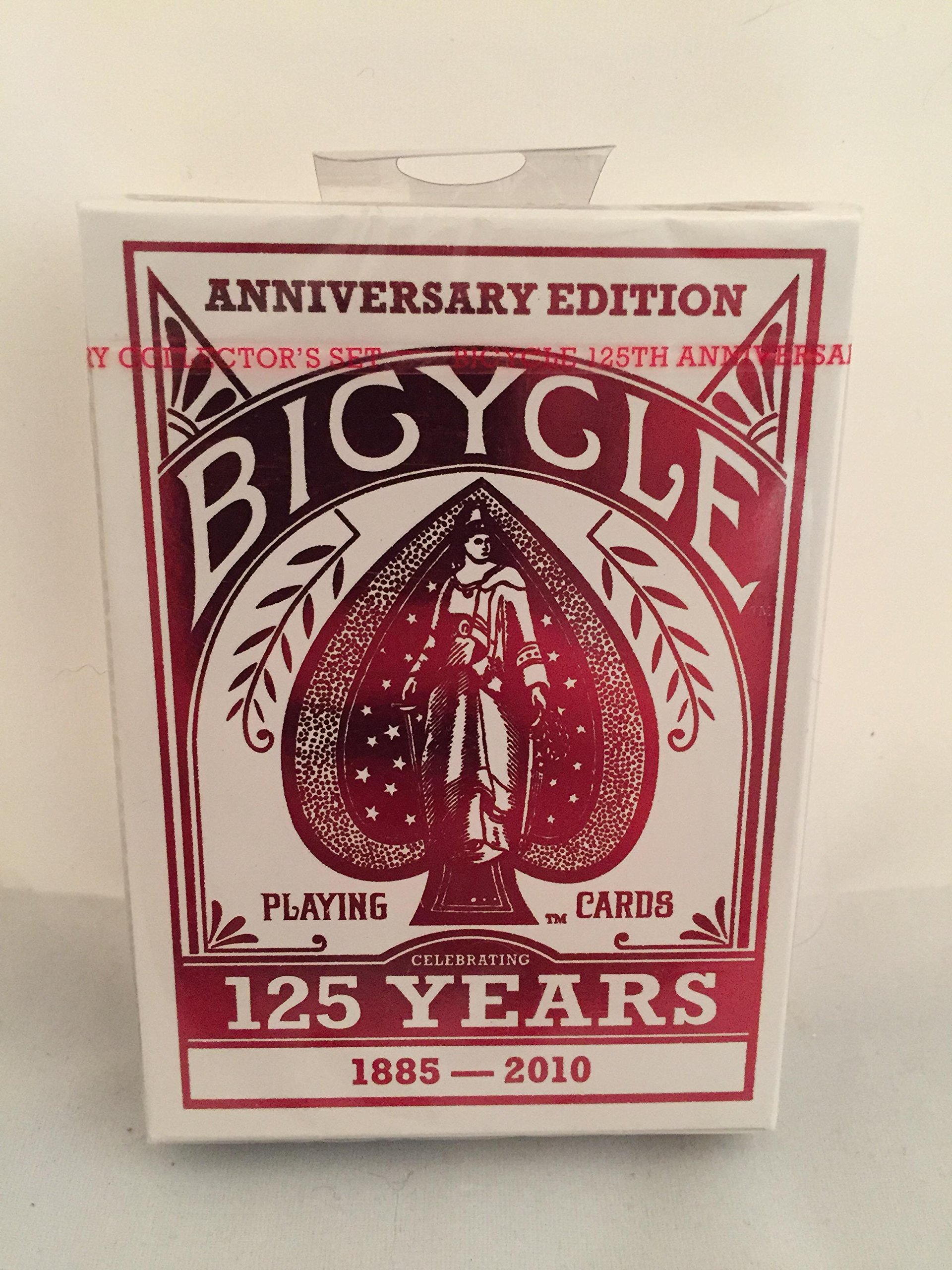 Bicycle 125th Anniversary Edition Playing Cards, Poker Size – Red
